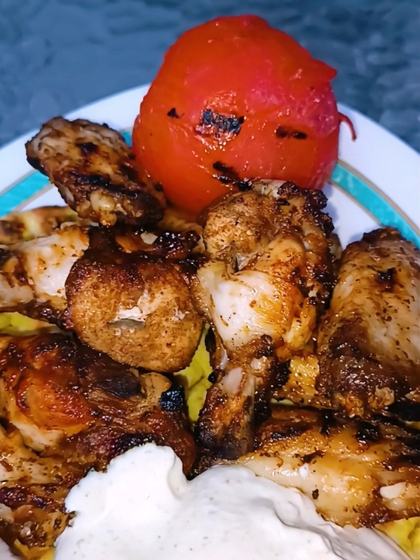 Charcoal Chicken Wings with Anise