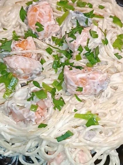 Creamy Fresh Salmon Pasta