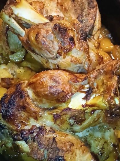 Beer-Roasted Pork Hocks with Potatoes