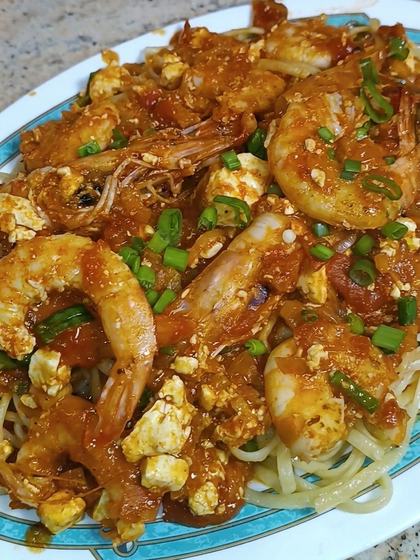 Prawn Pasta with Ouzo, Fennel and Feta