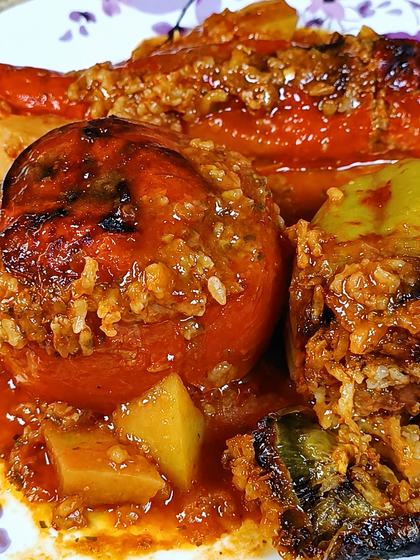 Greek Gemista with Rice and Herbs