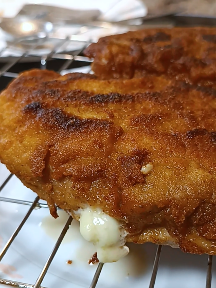 Pork Schnitzel Stuffed with Gouda and Bacon