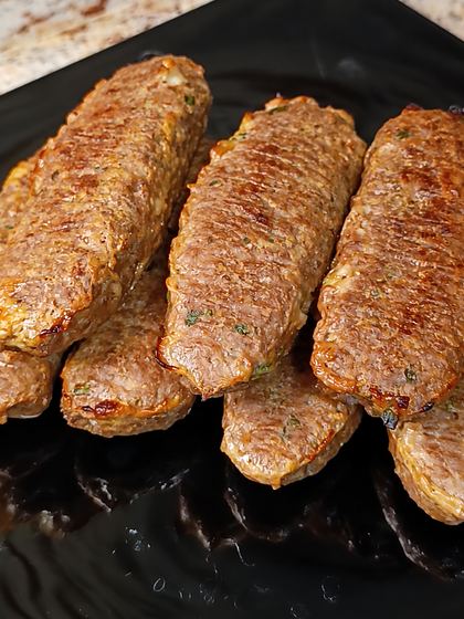 Baked Stuffed Kebabs with Cheese and Peppers
