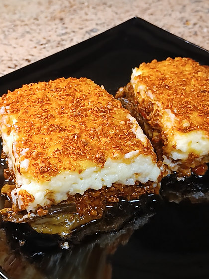 Layered Eggplant Moussaka with Homemade Béchamel