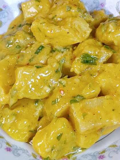 Potato Salad without Mayonnaise, with Mustard and Honey