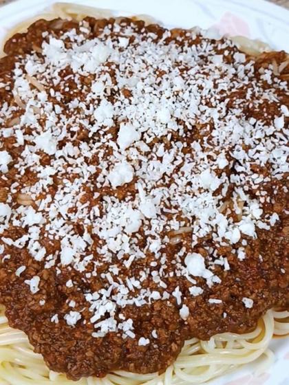 Greek Pasta with Meat Sauce, My Version